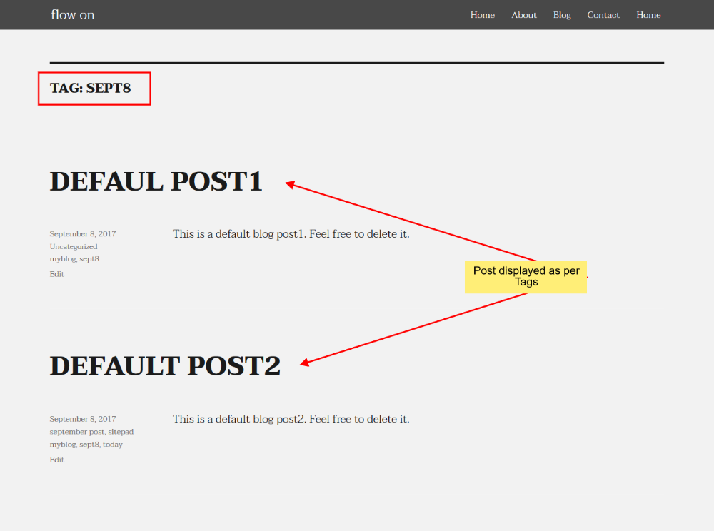 Add Tags to Blog Post – SitePad